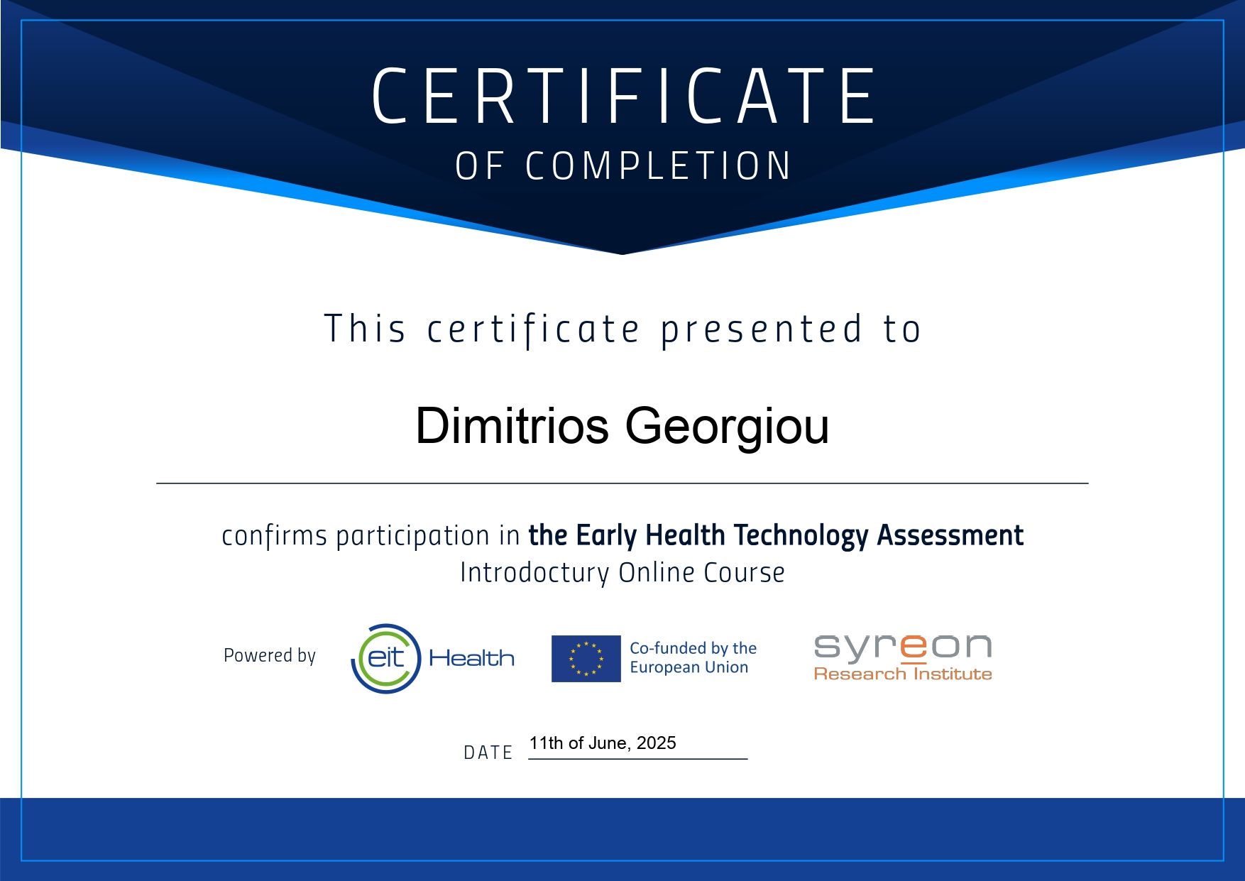 eHTA Course