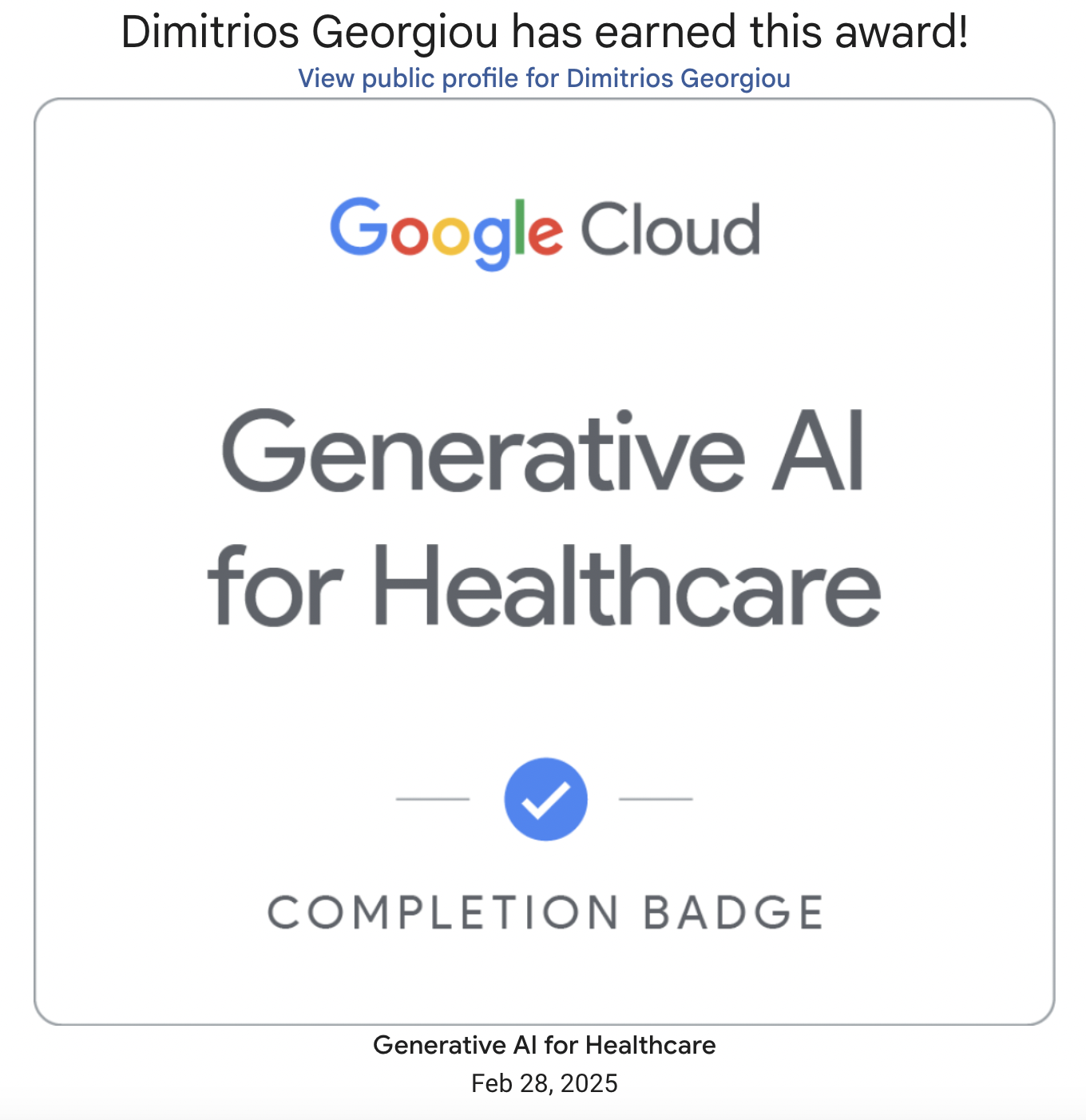 Generative AI for Healthcare