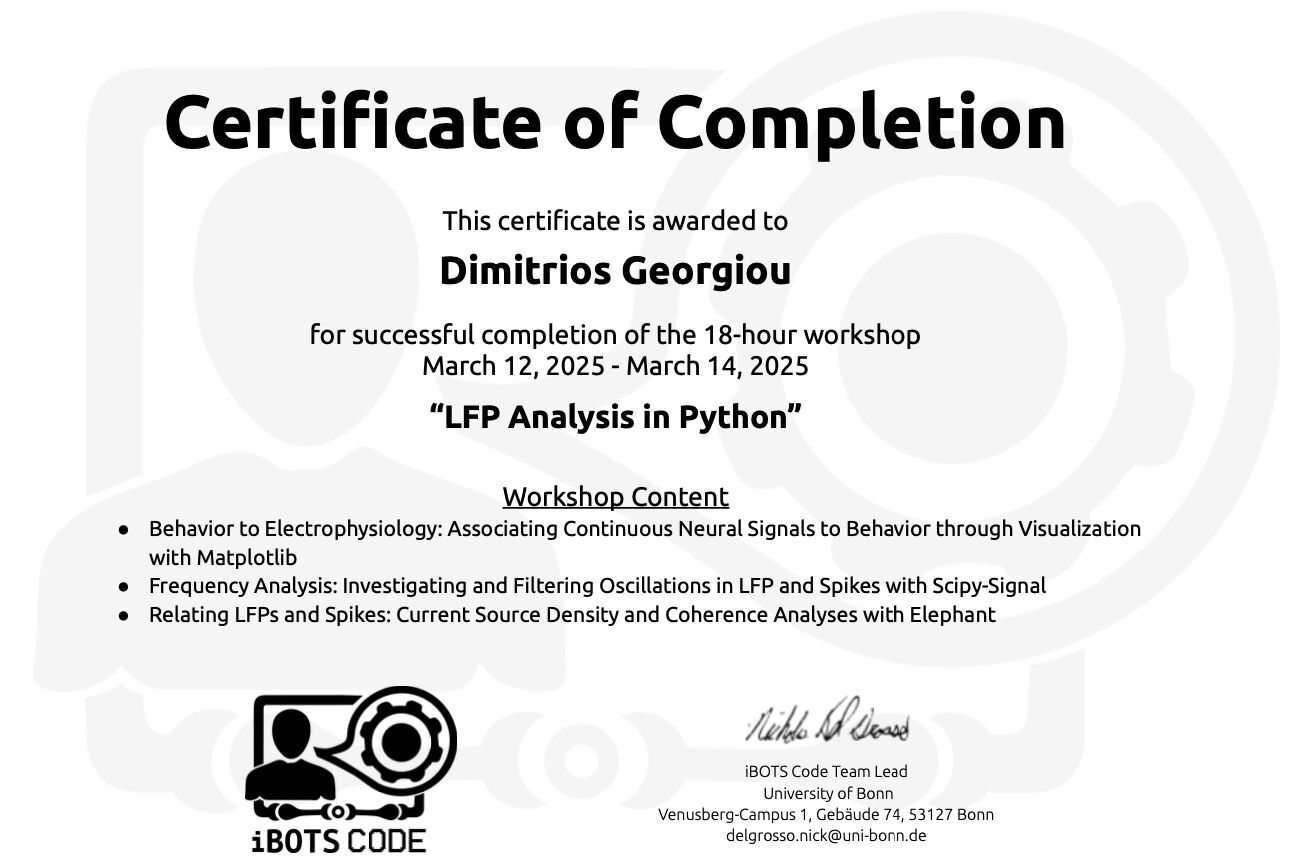 LFP Analysis Workshop