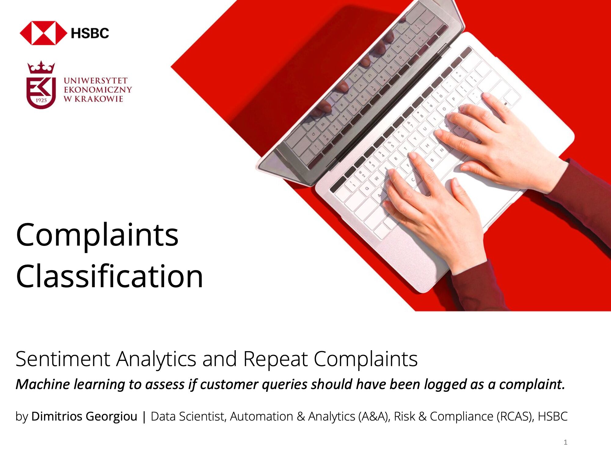 UEK Complaints Classification